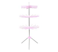 LOVIVER Stendibiancheria a treppiede con barra per asciugamani, appendiabiti portatile multifunzione per casa, lavanderia interna ed esterna