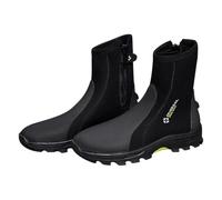 LOVIVER Stivali da sub in da 5 mm, stivali da muta, tallone rinforzato, per arrampicata su roccia, suola rigida per uso, cerniera, Ue 38 a 39