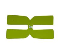 LOVIVER Striscia di bilanciamento della Racchetta da Tennis, stabilizzatore Portatile a Forma di H, Leggero, applicabile a Racchetta/Sport, Nastro di, Giallo Fluorescente