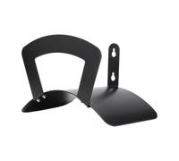 LOVIVER Supporto a per Tubo con Base Curva Comp Rastrelliera Tubo in Acciaio Inox Durevole Avvolgitubo in Acciaio Inox per Garage, Ripostiglio, Nero
