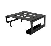 LOVIVER Supporto Bici da Parete Porta Bicicletta Gancio Mensola Ripiano Metallo Rack Robusto con Culla Telaio E Piano per Casco Chiavi Accessori Adatto per , Nero , Modello 130S