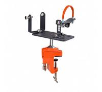 LOVIVER Supporto con Piastra Scanalata e Morsetto a U Regolabile Staffa di Fissaggio Robusto per Officina Domestica, Stile A