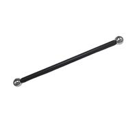 LOVIVER Supporto per Bandiera, palo per lampione, Supporto per Bandiera, per Scala, Braccio Trasversale, per da Giardino, Palla Argentata da 41 Cm