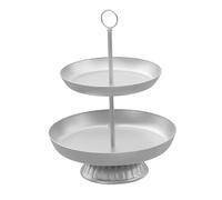 LOVIVER Supporto per cupcake per tavolo da dessert, vassoio per biscotti, supporto per 3 strati, espositore per caramelle, bancone da cucina, Argento