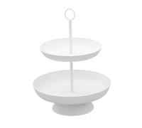 LOVIVER Supporto per cupcake per tavolo da dessert, vassoio per biscotti, supporto per 3 strati, espositore per caramelle, bancone da cucina, Bianco