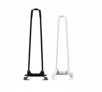 LOVIVER Supporto Pieghevole da Mobili Piedi Ferro Staffe Tavolo Pieghevole Antiscivolo Rivestimento Verniciato Adatto per Creazioni Artigianali Suite Ufficio Interni, Nero, H72cm D7mm