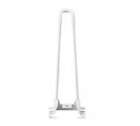 LOVIVER Supporto Pieghevole da Mobili Piedi Ferro Staffe Tavolo Pieghevole Antiscivolo Rivestimento Verniciato Adatto per Creazioni Artigianali Suite Ufficio Interni, Bianco, H20cm D7mm