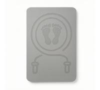 LOVIVER Tappetino Antiscivolo Esercizi Materassino per Salto con Corda E Stretching Cuscino Protettivo Riduzione Rumori su Entrambe le Facce Adatto per Casa, Grigio, 0.6 40 60cm