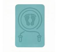 LOVIVER Tappetino Antiscivolo Esercizi Materassino per Salto con Corda E Stretching Cuscino Protettivo Riduzione Rumori su Entrambe le Facce Adatto per Casa, Blu, 0.6 40 60cm