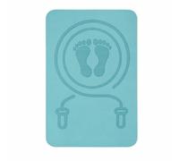 LOVIVER Tappetino Antiscivolo Esercizi Materassino per Salto con Corda E Stretching Cuscino Protettivo Riduzione Rumori su Entrambe le Facce Adatto per Casa, Blu, 0.8 40 60cm