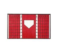 LOVIVER Tappeto con Linee di Confine Antiscivolo | Tappeto da Battuta per Baseball, Stabile, namento in Giardino