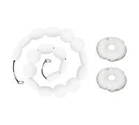 LOVIVER Training Rebounder Dispositivo Deviazione Palla Accessorio Portiere Calcio Catena Irregolare Strumento Coordinazione -manuale Struttura Robusta E, Bianco, Versione Standard