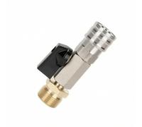 LOVIVER Valvola Alta Pressione Valvola a Sfera Interruttore Chiusura Rapida Connettore Rapido Leva Metallo Inox per, Acciaio Inossidabile 1/4 Femmina A M22 Esterno 14 Interno Con Valvola A Sfera
