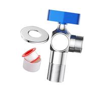 LOVIVER Valvola angolare per collegamento WC, regolatore di pressione dell'acqua, valvola di arresto leggera per lavello da cucina e bagno, per, Blu
