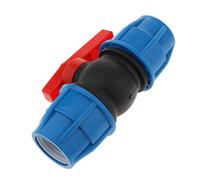 LOVIVER Valvola Sintetica PE 40mm, Valvola Dritta per Irrigazione, Controllo ad Alta Pressione, Tappo di Colore Lime