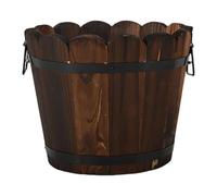LOVIVER Vaso da Fiori in Legno, Decorazione Vintage, Design, Rustico, per composizioni Floreali, Contenitore portafiori per Esterni