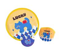 LOVIVER Ventaglio pieghevole a forma di cartone animato, simpatico ventaglio portatile da tenere a portata di mano per bomboniere e attività all'aperto, Gattino