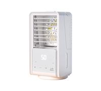 LOVIVER Ventilatore Portatile Ventilatore Nebulizzatore Ventilatore Ricaricabile Ventilatore Oscillante Ventilatore da Tavolo Struttura PP Nebbia Finestra