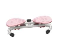 LOVIVER Waist Waist Twisting Machine 2 Resistenza Regolabile con Corde Elastiche Attrezzo Fitness Antiscivolo Macchina per Addominali, Rosa