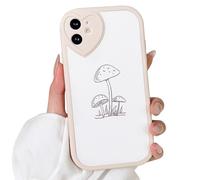 Lovmooful Compatibile per iPhone 11 Custodia Carino Fungo con Love Lens Bumper Protector per Ragazze Donne Morbido TPU Antiurto Protettiva Girly per iPhone 11-Mushroom