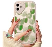 Lovmooful Compatibile per iPhone 11 Custodia Carino Piccolo Cuore con Love Lens Bumper Protector per Ragazze Donne Morbido TPU Antiurto Protettiva Girly per iPhone 11-Piccolo Cuore Verde 2