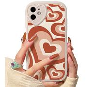 Lovmooful Compatibile per iPhone 12 Custodia Carino Grande Cuore con Love Lens Bumper Protector per Ragazze Donne Morbido TPU Antiurto Protettiva Girly per iPhone 12-Grande Cuore Rosso