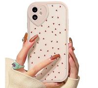 Lovmooful Compatibile per iPhone 12 Custodia Carino Piccolo Cuore con Love Lens Bumper Protector per Ragazze Donne Morbido TPU Antiurto Protettivo Girly per iPhone 12-Piccolo Cuore