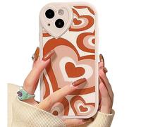 Lovmooful Compatibile per iPhone 14 Custodia Carino Grande Cuore con Love Lens Bumper Protector per Ragazze Donne Morbido TPU Antiurto Protettiva Girly per iPhone 14-Grande Cuore Rosso