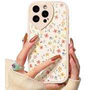 Lovmooful Compatibile per iPhone 15 Pro Custodia Carino Fiore Floreale Foglia con Love Lens Bumper Protector per Ragazze Donne Morbido TPU Antiurto Protettivo Girly per iPhone 15 Pro-Color Flower