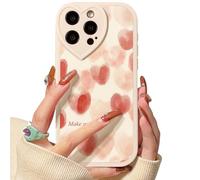 Lovmooful Compatibile per iPhone 15 Pro Custodia Carino Piccolo Cuore con Love Lens Bumper Protector per Ragazze Donne Morbido TPU Antiurto Protettivo Girly per iPhone 15 Pro-Piccolo Cuore Rosso