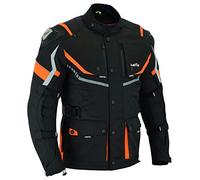 LOVO Giacca a tre strati da uomo in colore arancione, nero, 8X-Large