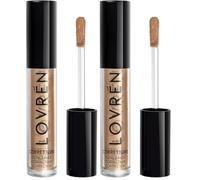 Lovrén CR2MedioScuro- Correttore Occhiaie Fluido Concealer Alta Tenuta4,5ml (Confezione da 2)