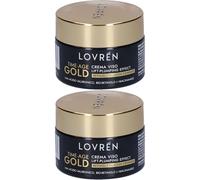 Lovren Crema Viso Time Age Gold Lift Plumping Effect 2x30 ml Crema