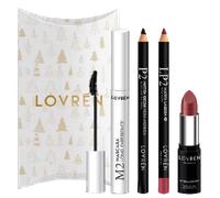 Lovrén LOVREN KIT 2 NATALE 2022 CON MASCARA M2 + MATITA OCCHI P2 + MATITA LABBRA LP2 + ROSSETTO CREAMY R2