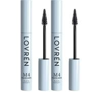 Lovrén M4 Black Infinity - Mascara Volumizzante Nero Extra Intenso, 9 ml (Confezione da 2)