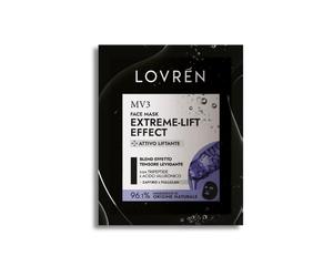 Lovrén MV3 - Maschera viso per un effetto tensore e levigante, 1 maschera monouso da 15 ml