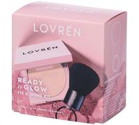 Lovrén Ready To Glow Cipria Fix & Shine + Mini Pennello Kabuki in Omag