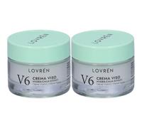 Lovren V6 Crema Viso Hydra Calm Effect Pelli Sensibili 2x30 ml