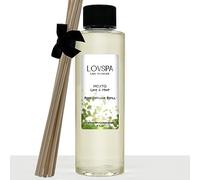 LOVSPA Ricarica per diffusore di olio Mojito, lime e menta, con bastoncini di ricambio, profumo di lime succoso, foglie di menta fresca, eucalipto, caprifoglio e rum, per cucina o bagno, 113,4 g