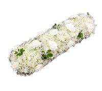 LOVSSU 100CM White Artificial Flowers Wedding Decora
