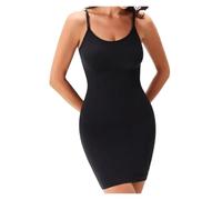 LOVSSU Abito Modellante da Donna Body Shaper for Donne sotto Il Vestito Intero Sottoveste Completo Controllo Pancia Shapewear per Donna(Black,L)