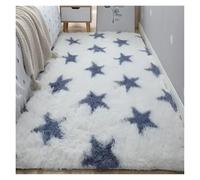 LOVSSU Comodino Peluche Tappeto Pavimento Soggiorno Tavolino Camera Da Letto Tappetino For La Casa Decorazioni For Bella Ragazza Bambini Animale Domestico(Stars,80x200cm)