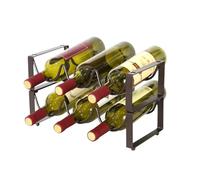 LOVSSU Espositore creativo for bottiglie di vino in ferro battuto, espositore for, bancone da bar for la casa, mobiletto for il del soggiorno(F)