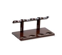 LOVSSU Espositore for bottiglie di vino in legno, resistente all'umidità e all'usura, accessorio vintage for cucina sala da pranzo(Four)