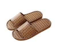 LOVSSU Pantofole In Tessuto Summer Home CouplesVine Grass Slippers Indoor Thickened Soft Bottom Wooden Floor SlippersCool Slippers Per Donne Uomini(Color 02,[38-39])
