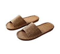LOVSSU Pantofole In Tessuto Summer Home CouplesVine Grass Slippers Indoor Thickened Soft Bottom Wooden Floor SlippersCool Slippers Per Donne Uomini(Color 01,[36-37])