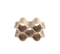 LOVSSU Portabottiglie ondulato in legno massello, portabottiglie staccabile for ristorante, bar, cucina, sala da pranzo, accessori creativi di lusso(LC-996)