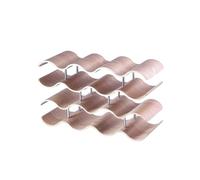 LOVSSU Portabottiglie ondulato in legno massello, portabottiglie staccabile for ristorante, bar, cucina, sala da pranzo, accessori creativi di lusso(LC-994)