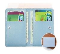 LOVSSU Portafoglio piccolo in pelle PU classico da uomo, corto e semplice, donna, ultra sottile(Color 3)