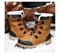 LOVSSU Scarpe Casual da Uomo in Cotone, comode, Calde e morbide, Antiscivolo, Resistenti all'Usura Impermeabili(Brown,41)